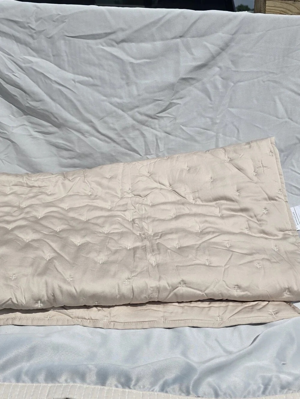 New Quince TWIN Organic bamboo Dream Quilt Sand